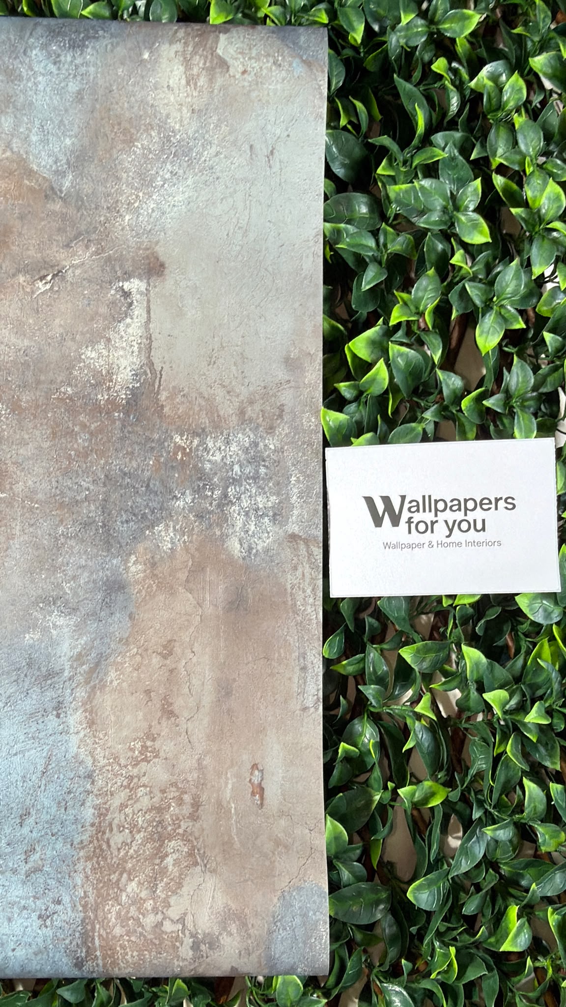 Brown Concrete Effect Wallpaper