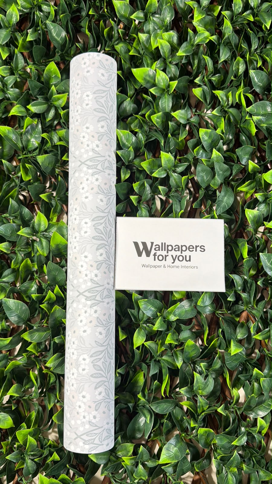 Grey Floral Wallpaper