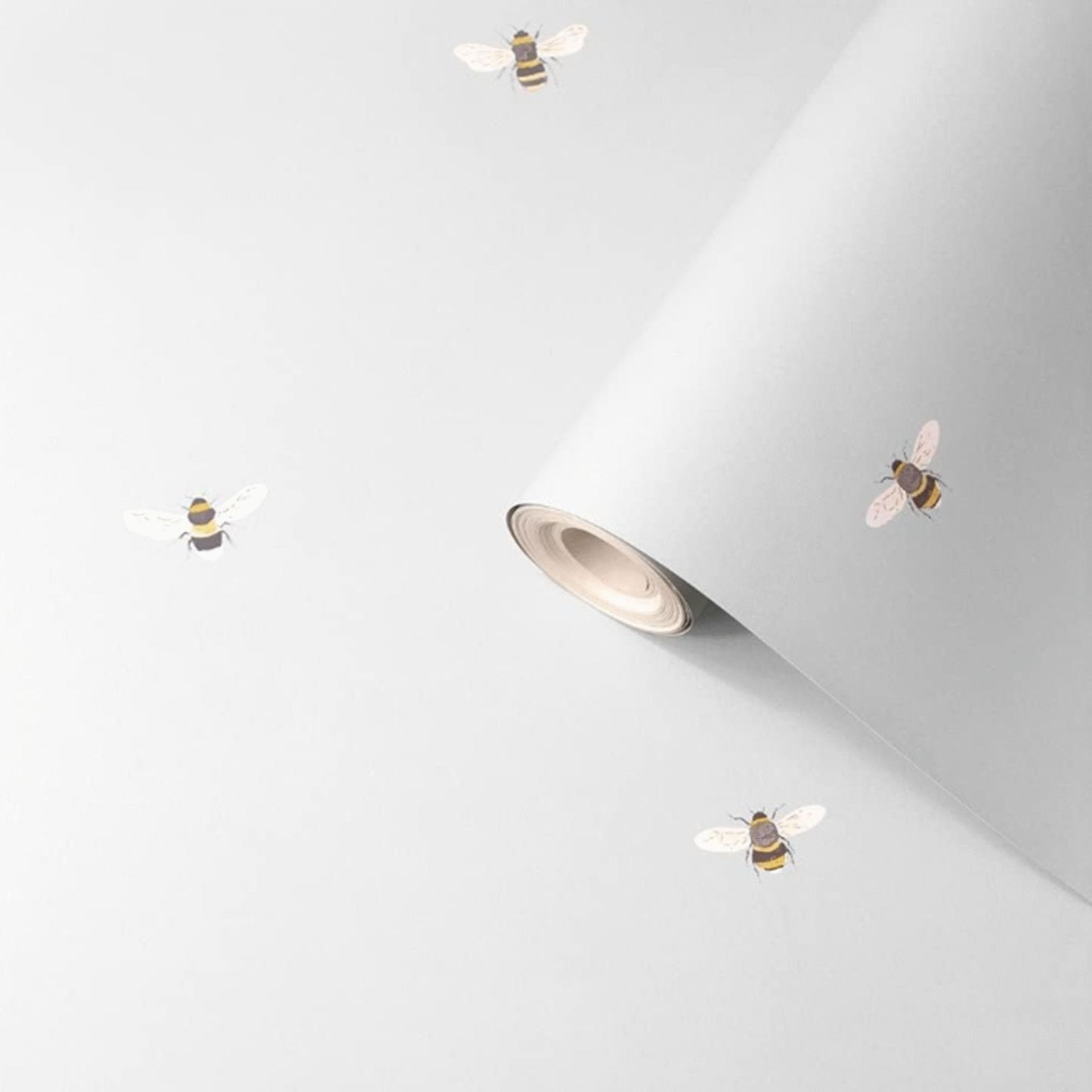 Plain Grey Bee Wallpaper