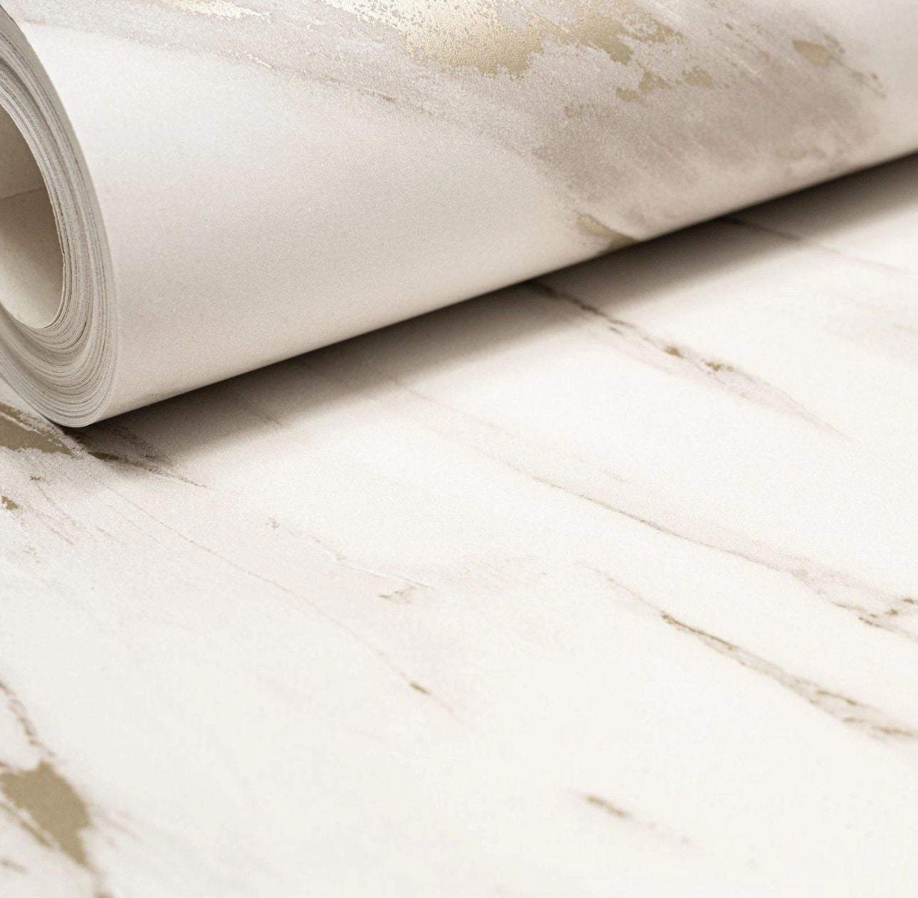 Realistic Marble Effect Metallic Shimmer Smooth Wallpaper Feature Wall Natural