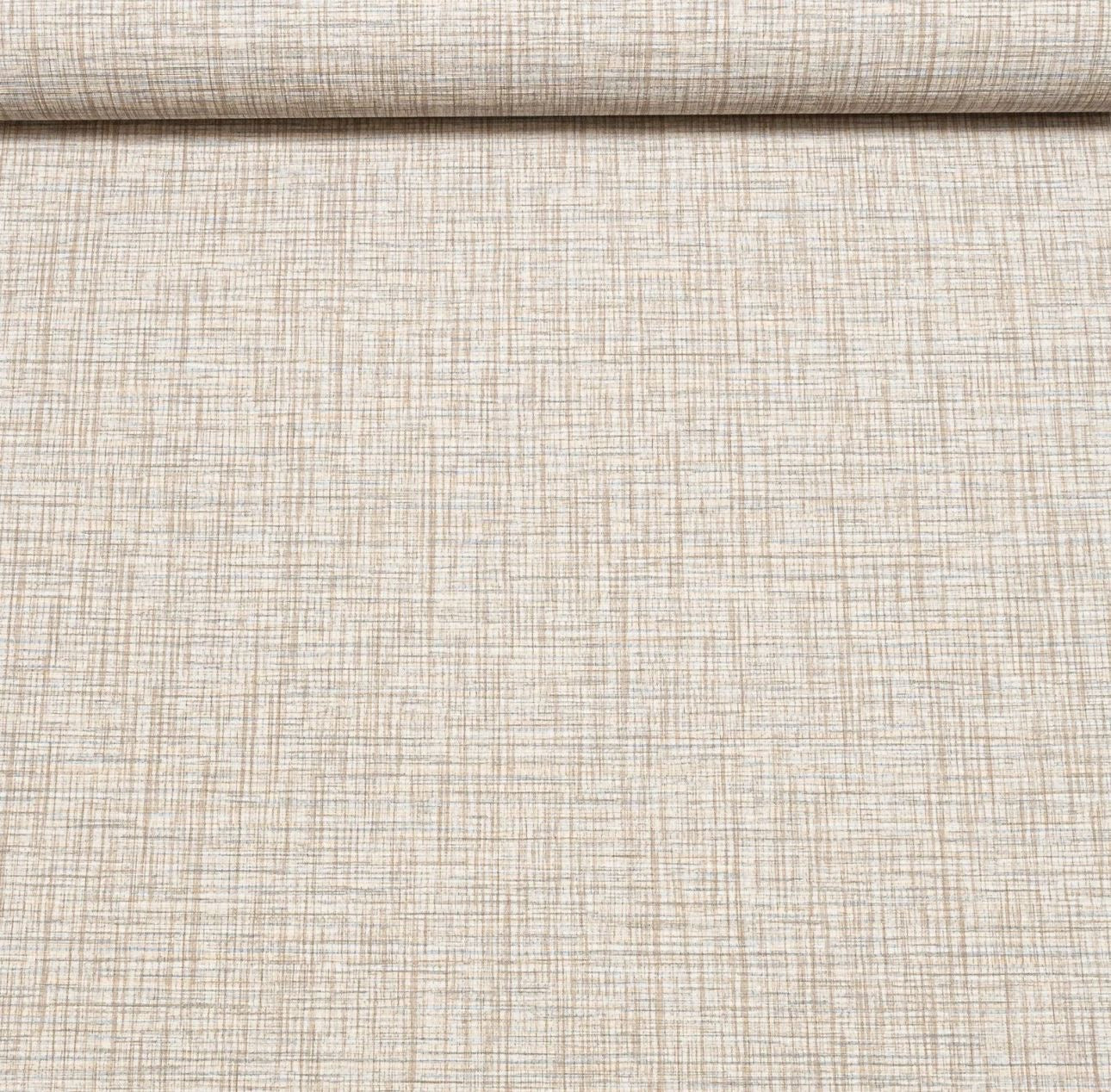 Linen Texture Grasscloth Fabric Effect Wallpaper - Neutral