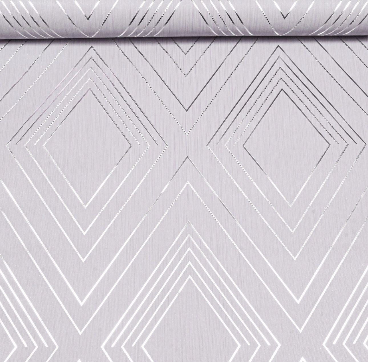 Lilac/Blush Geometric Textured Heavyweight Thick Vinyl Wallpaper