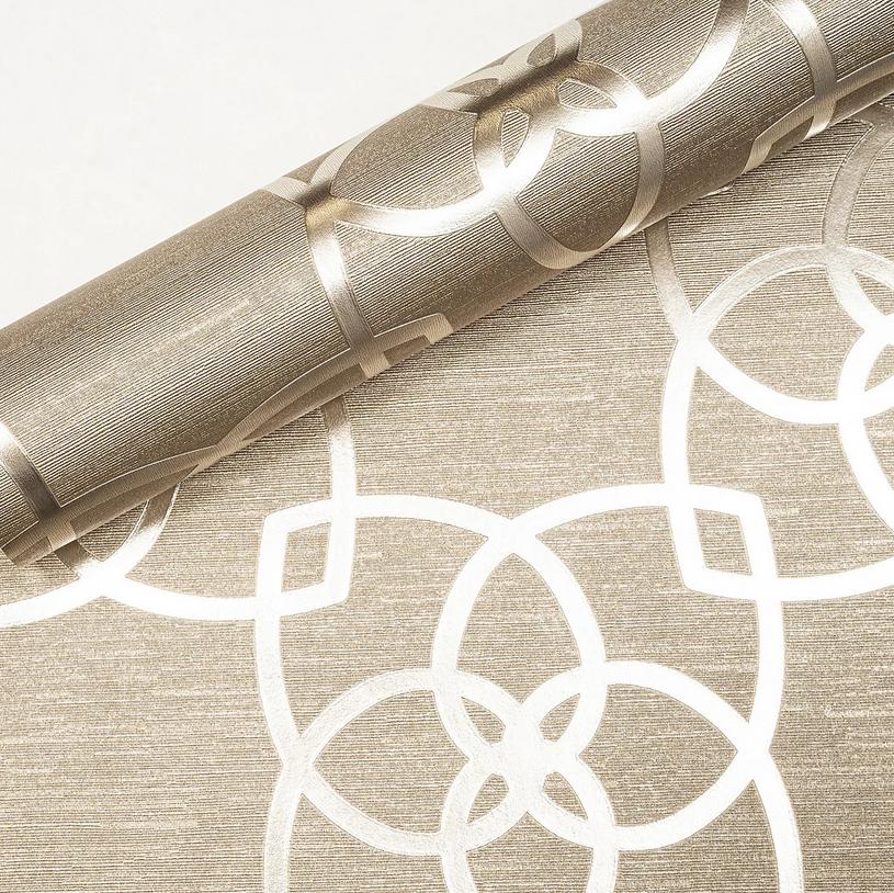 Muriva Precious Silks Marrakesh Wallpaper Silver / Gold