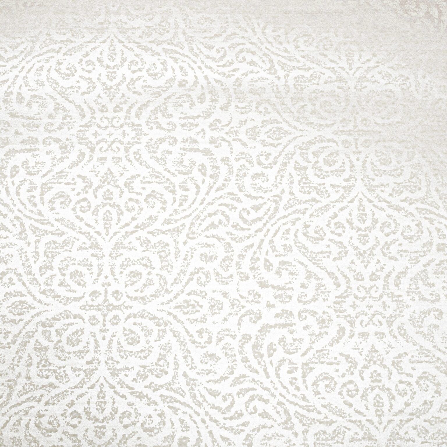 Taupe Metallic Damask Floral Textured Wallpaper close up showing intricate medallion pattern