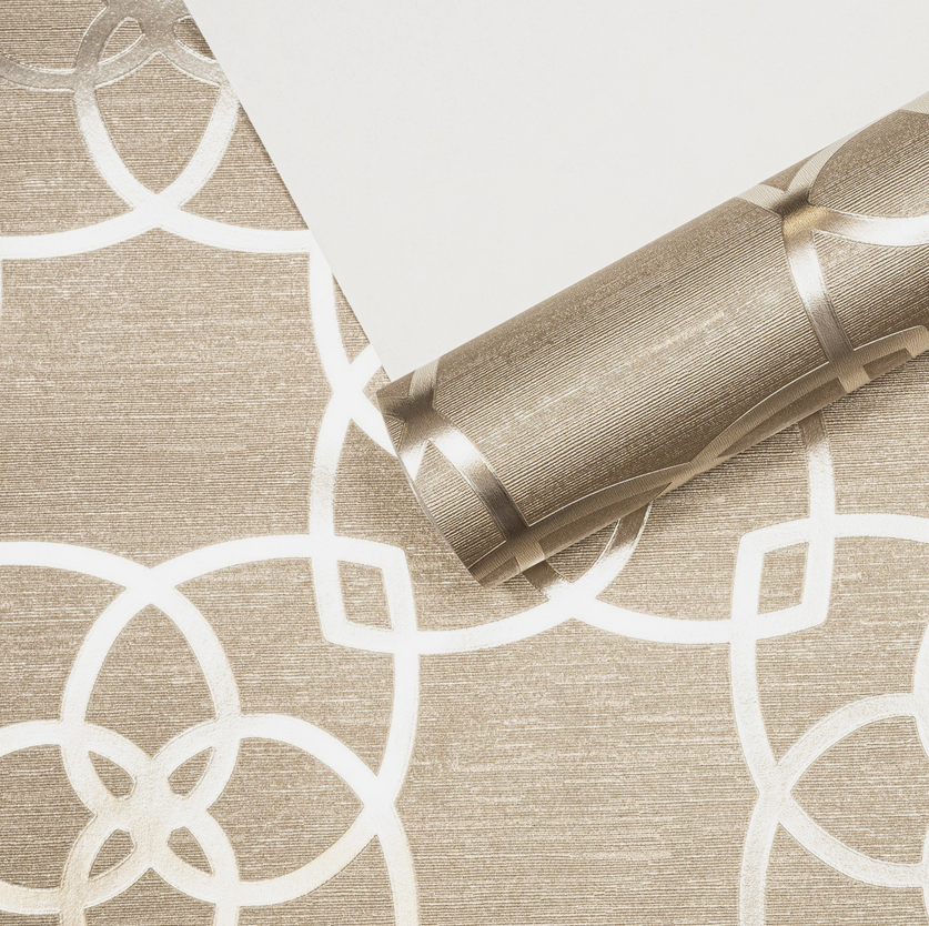 Muriva Precious Silks Marrakesh Wallpaper Silver / Gold