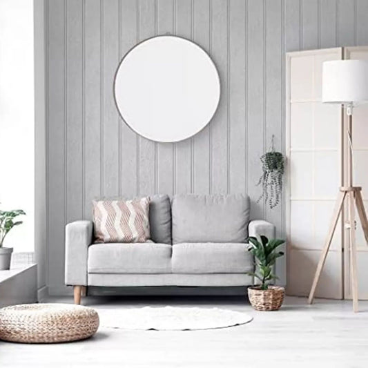 Tongue & Groove Effect Wallpaper - Grey