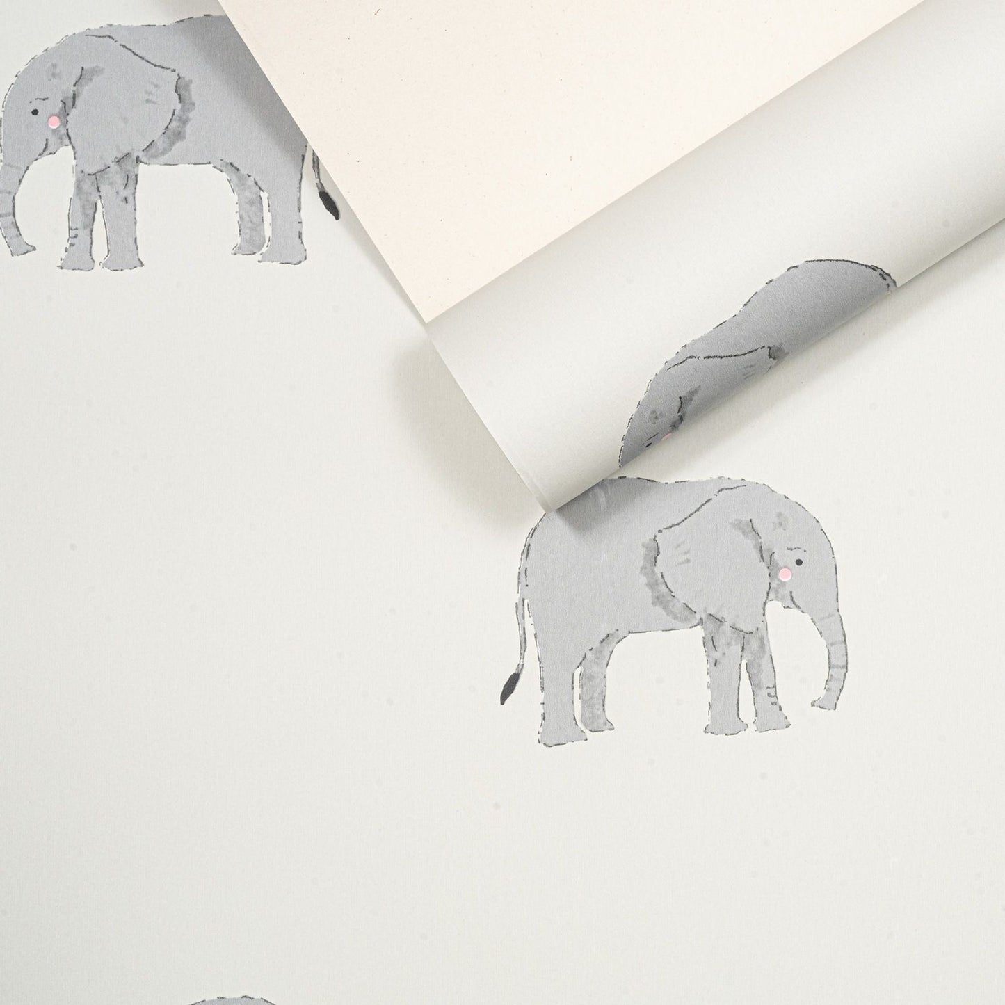 Kids Elephant Wallpaper Thick Heavy Weight Feature Wall