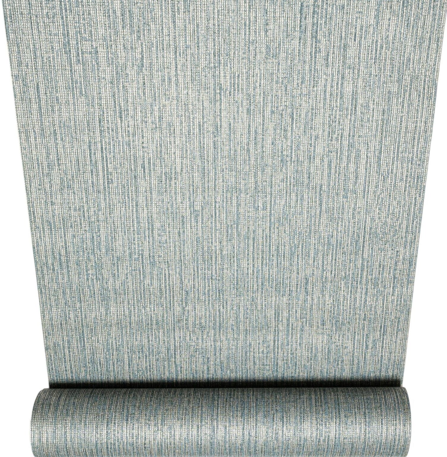 Plain Blue Gold Metallic Shimmer Textured Wallpaper