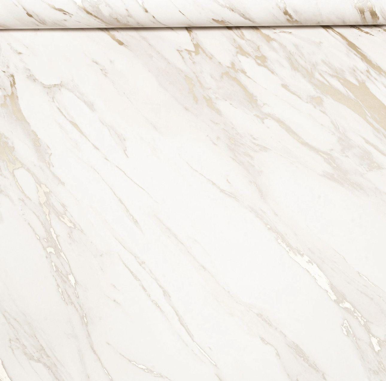 Realistic Marble Effect Metallic Shimmer Smooth Wallpaper Feature Wall Natural