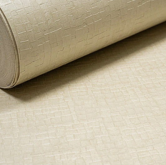 Cream Wallpaper - Textured Animal Skin Effect