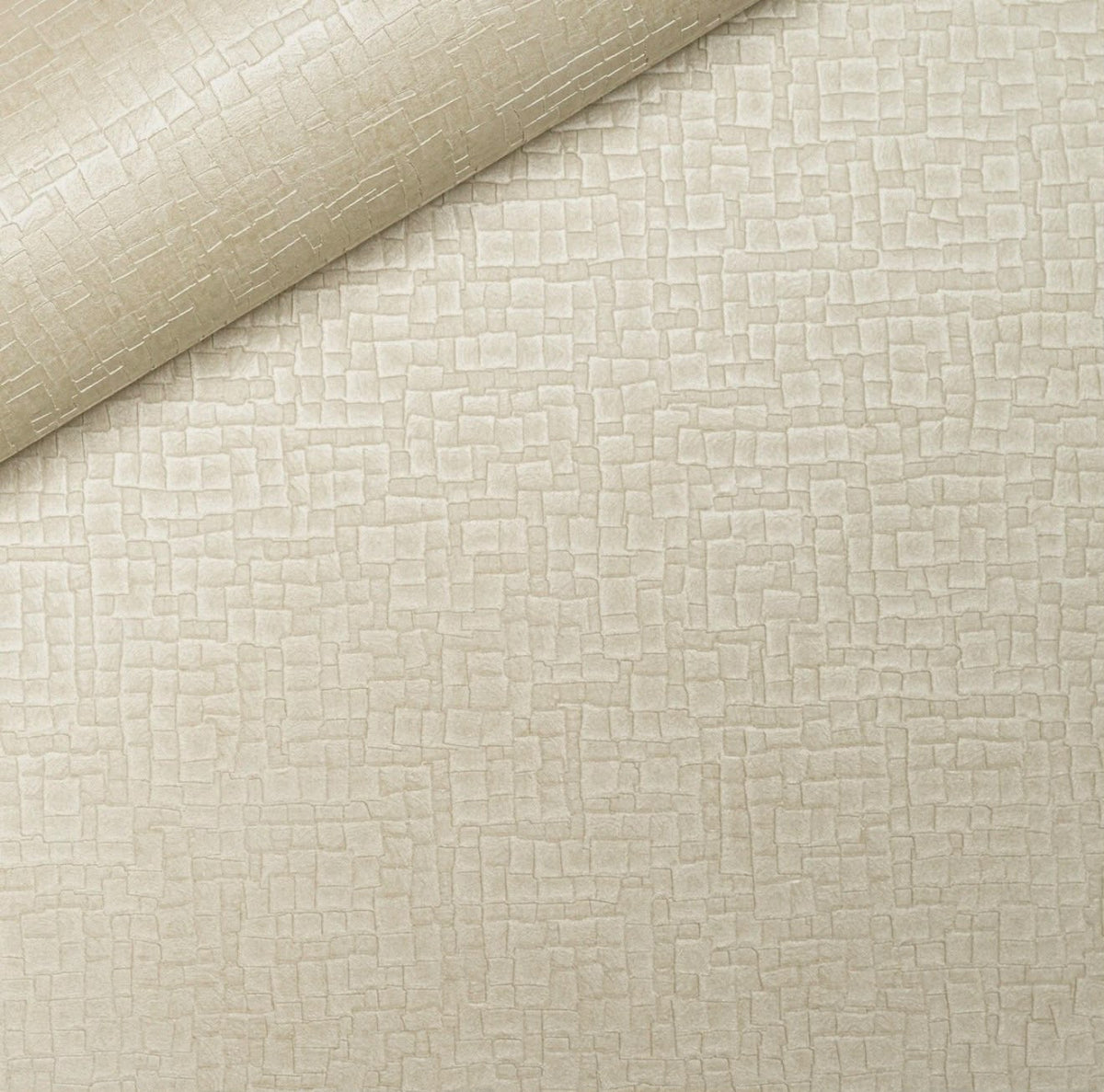 Cream Wallpaper - Textured Animal Skin Effect