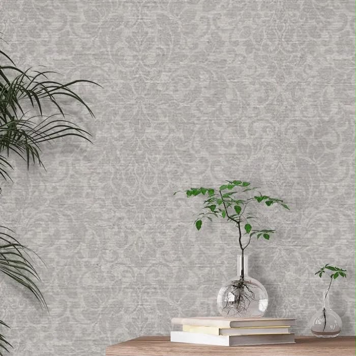 Damask Mist Wallpaper