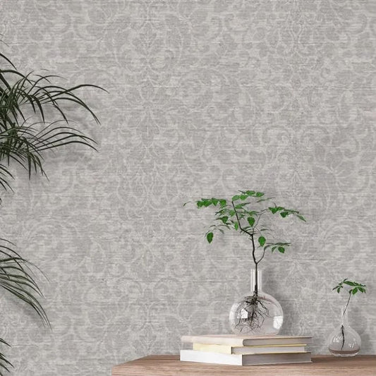 Damask Mist Wallpaper