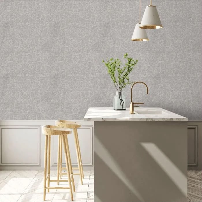 Damask Mist Wallpaper