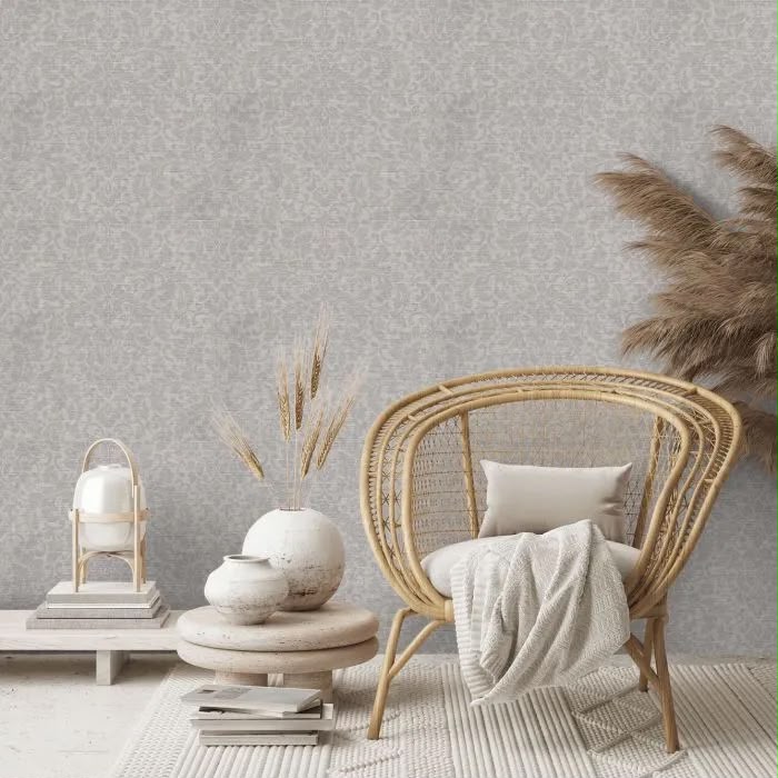 Damask Mist Wallpaper