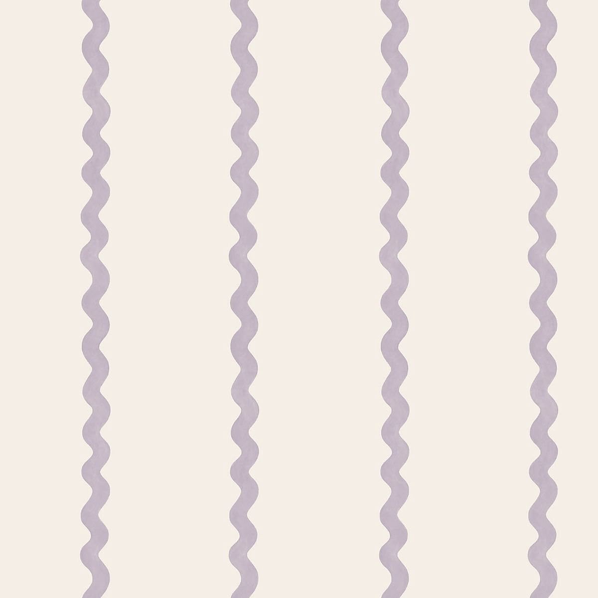 Do the Wiggle Stripe Wallpaper Lilac