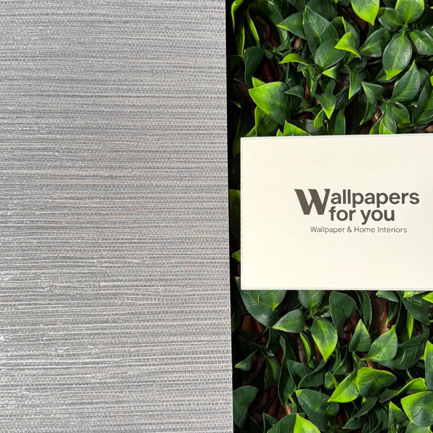 Grey Blue Mix Textured Vinyl Wallpaper