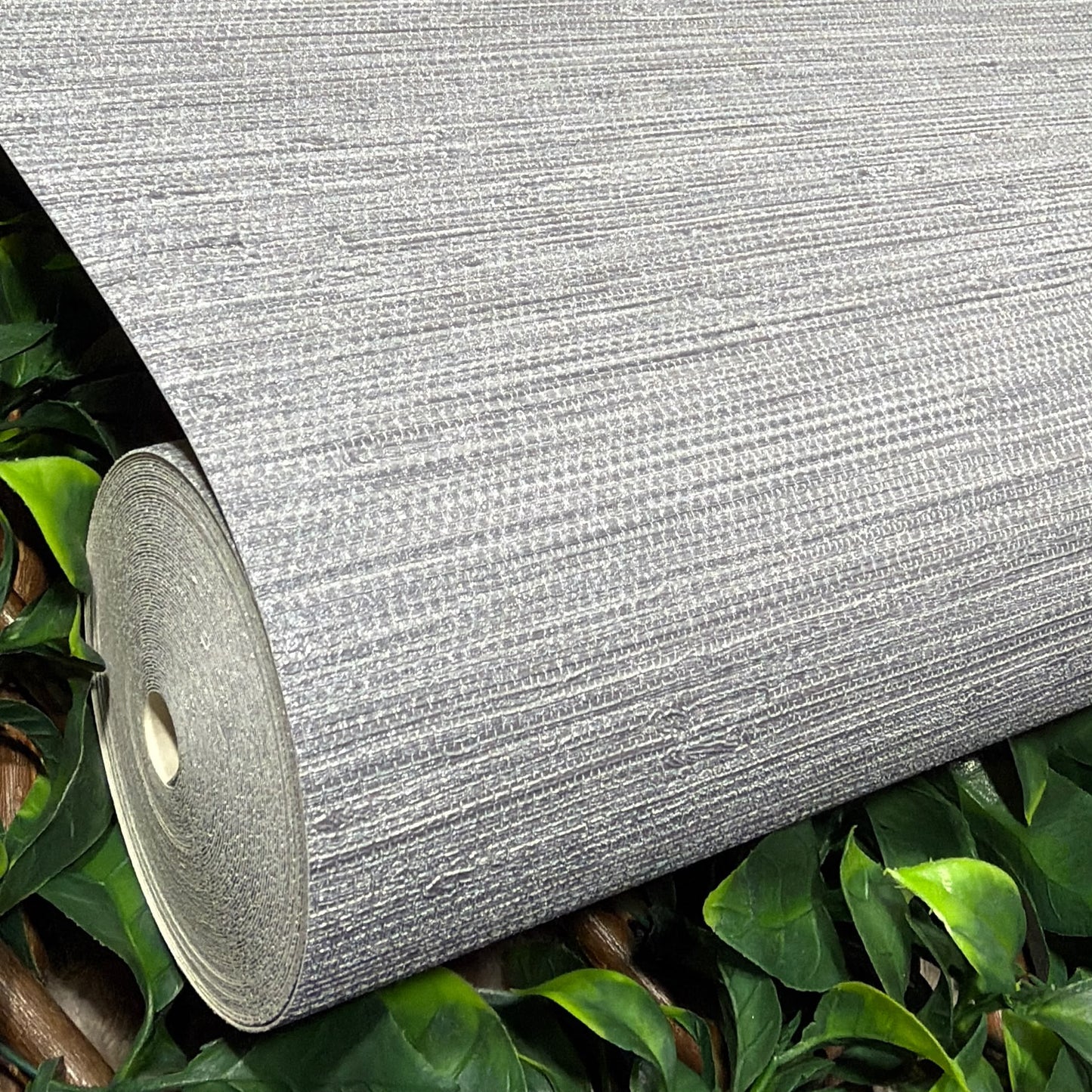 Grey Blue Mix Textured Vinyl Wallpaper