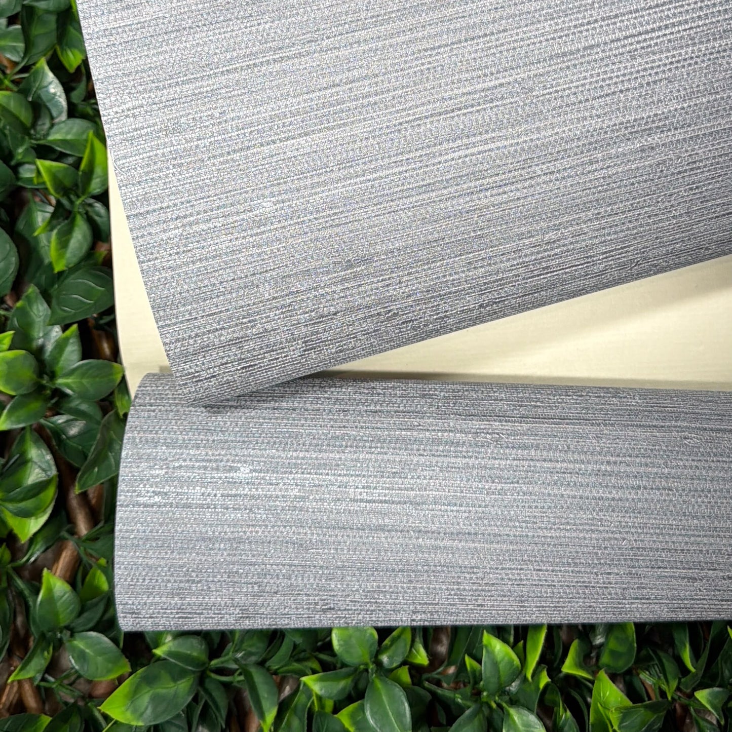 Grey Blue Mix Textured Vinyl Wallpaper