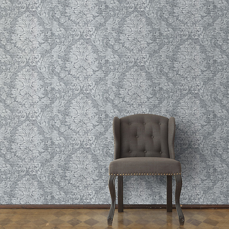 Grey Valencia Damask