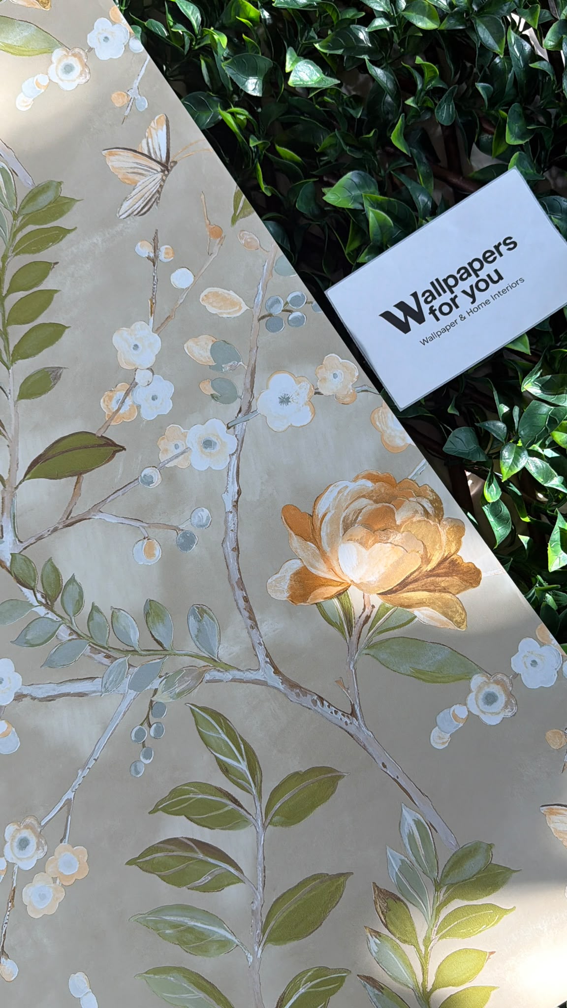 Lola Yellow Floral Wallpaper