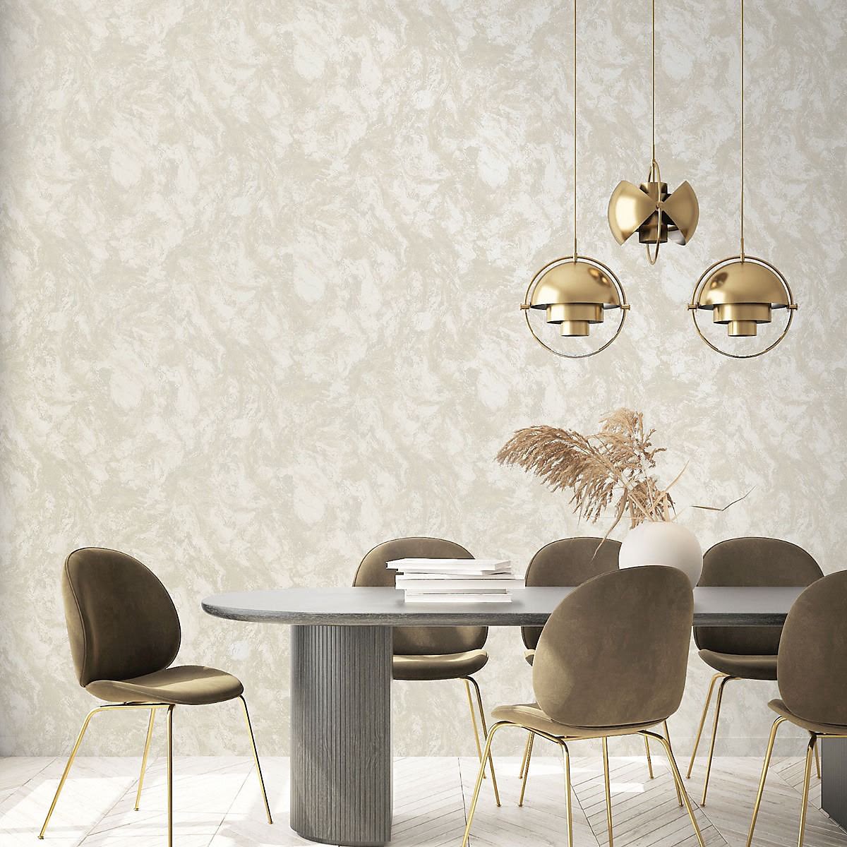 Marble Bead Champagne Wallpaper
