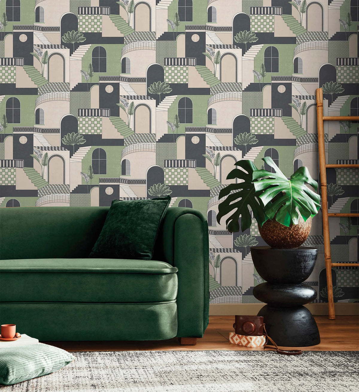 Medina Green Wallpaper