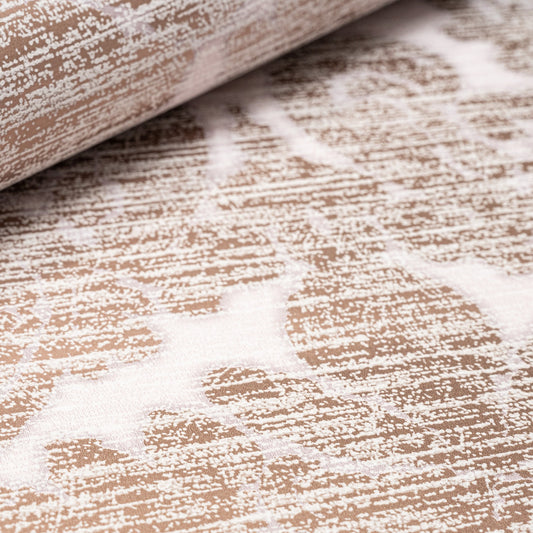 Rose Gold Damask Wallpaper close up detail showing distressed textured pattern