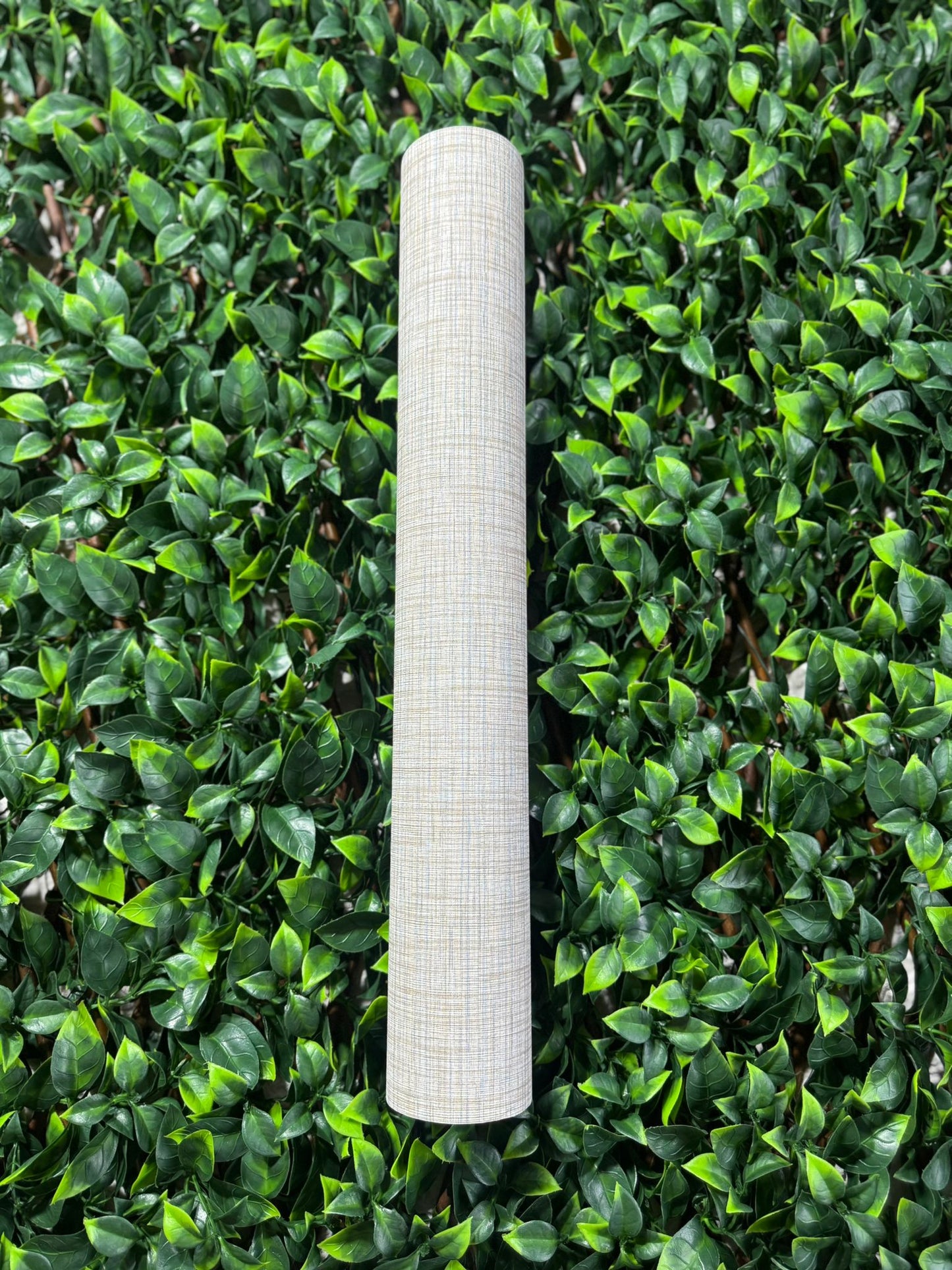 Linen Texture Grasscloth Fabric Effect Wallpaper - Neutral