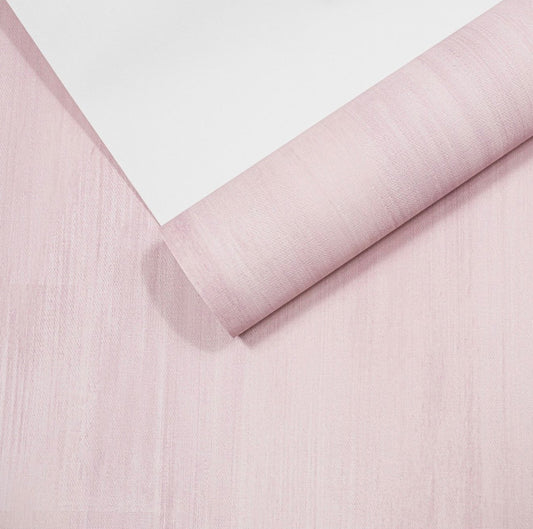 Pink Linen Effect Wallpaper