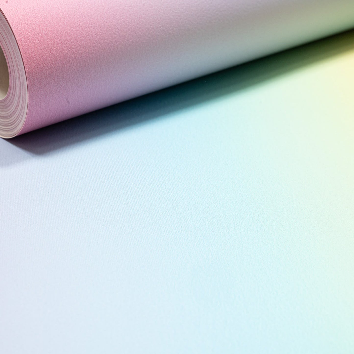 Kids Rainbow Stripe Wallpaper Pink Yellow Green Orange Feature Wall