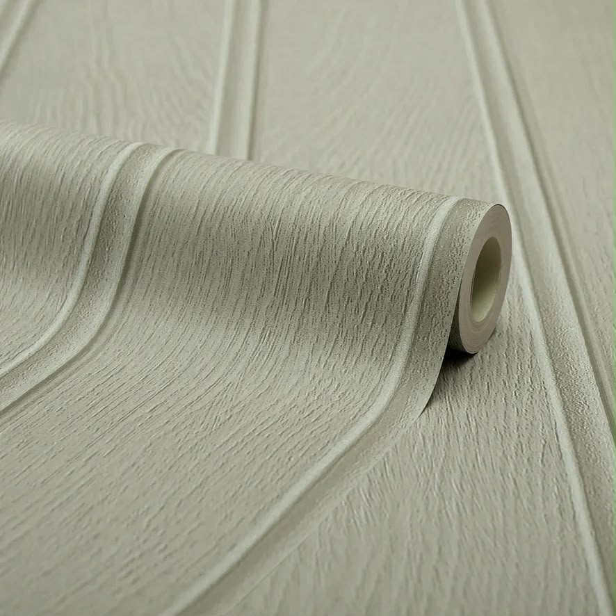 Tongue & Groove Effect Wallpaper - Sage