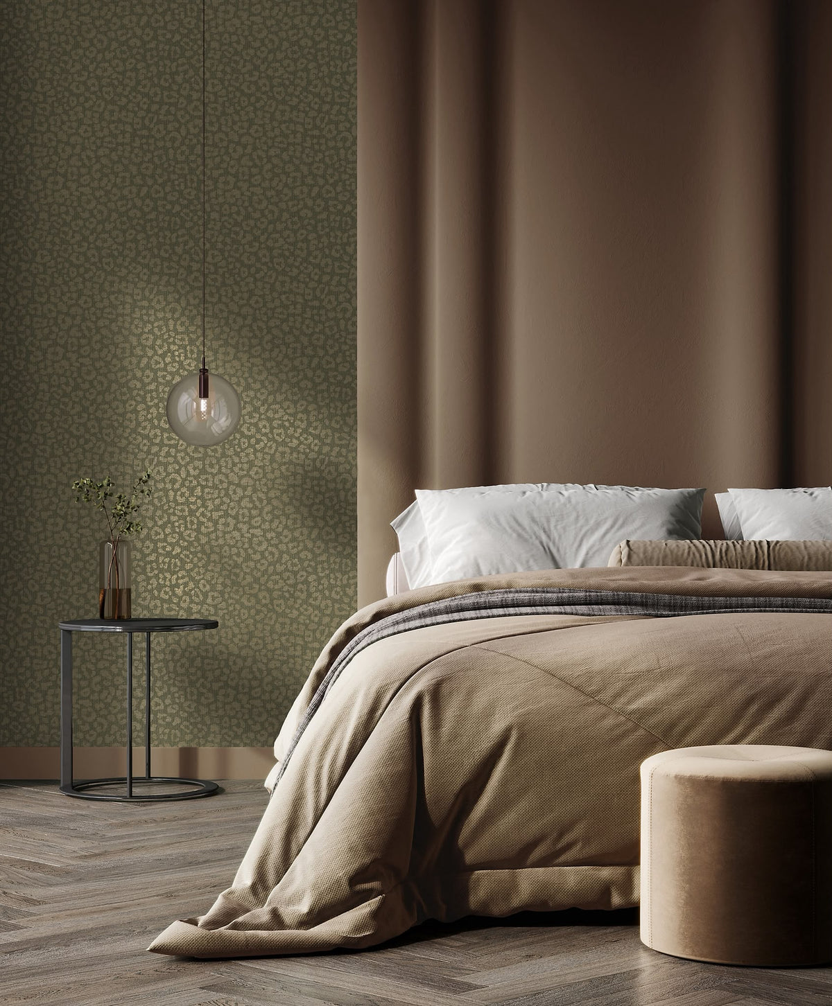 Sunda Green Leopard Wallpaper