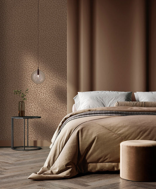 Sunda Rust Leopard Wallpaper