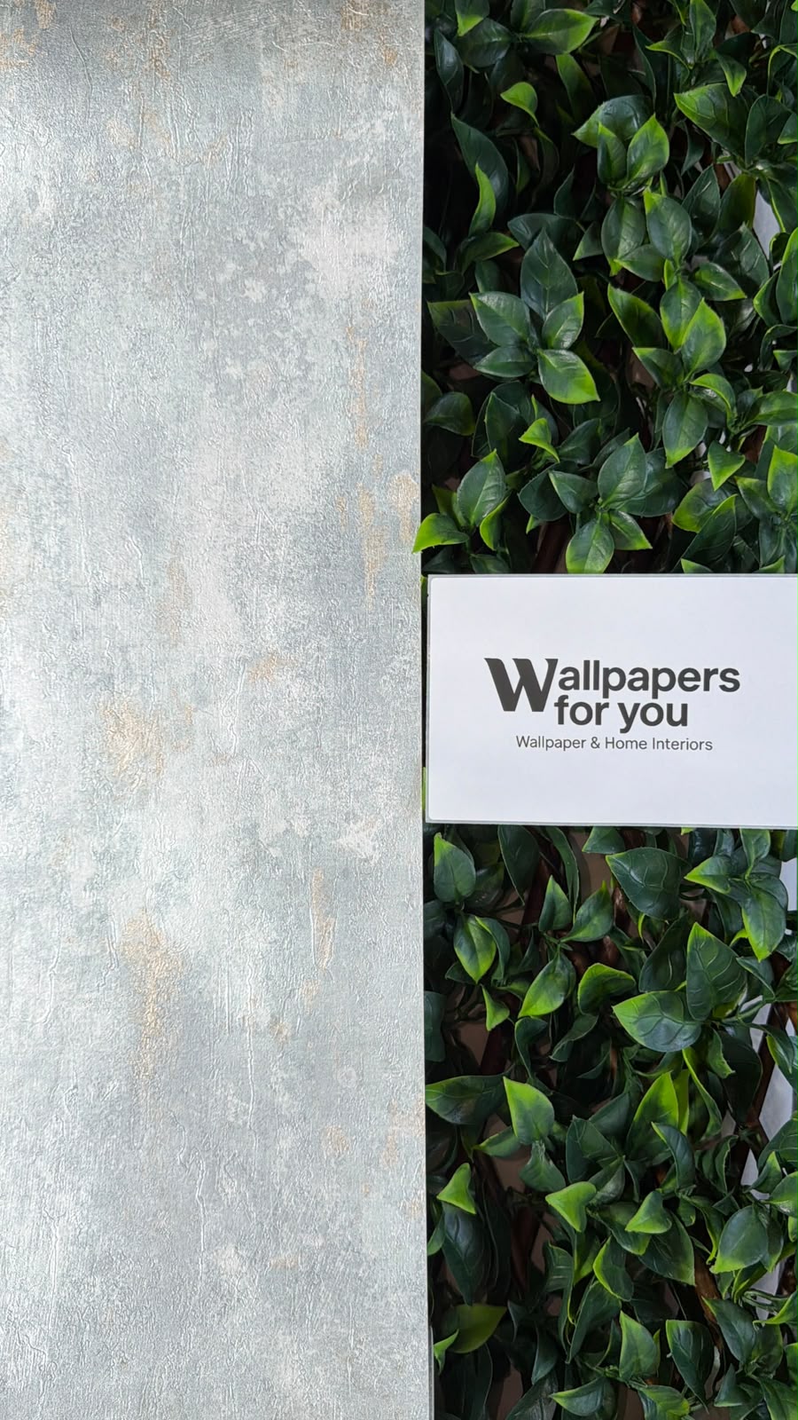 Textured Ice grey & Gold Metallic Concrete Effect Wallpaper