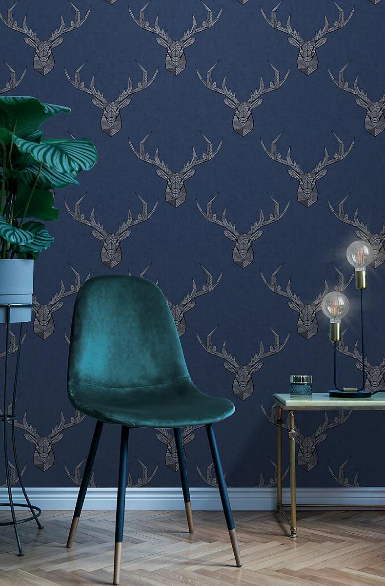 Blue Stag Wallpaper