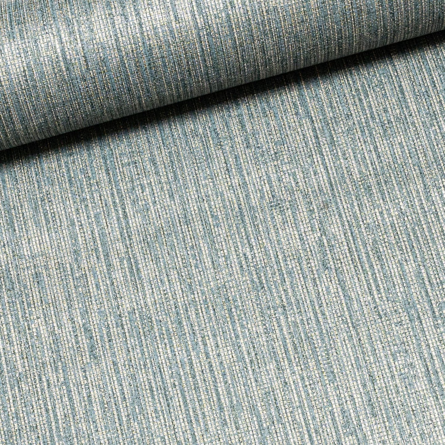 Plain Blue Gold Metallic Shimmer Textured Wallpaper