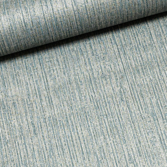 Plain Blue Gold Metallic Shimmer Textured Wallpaper