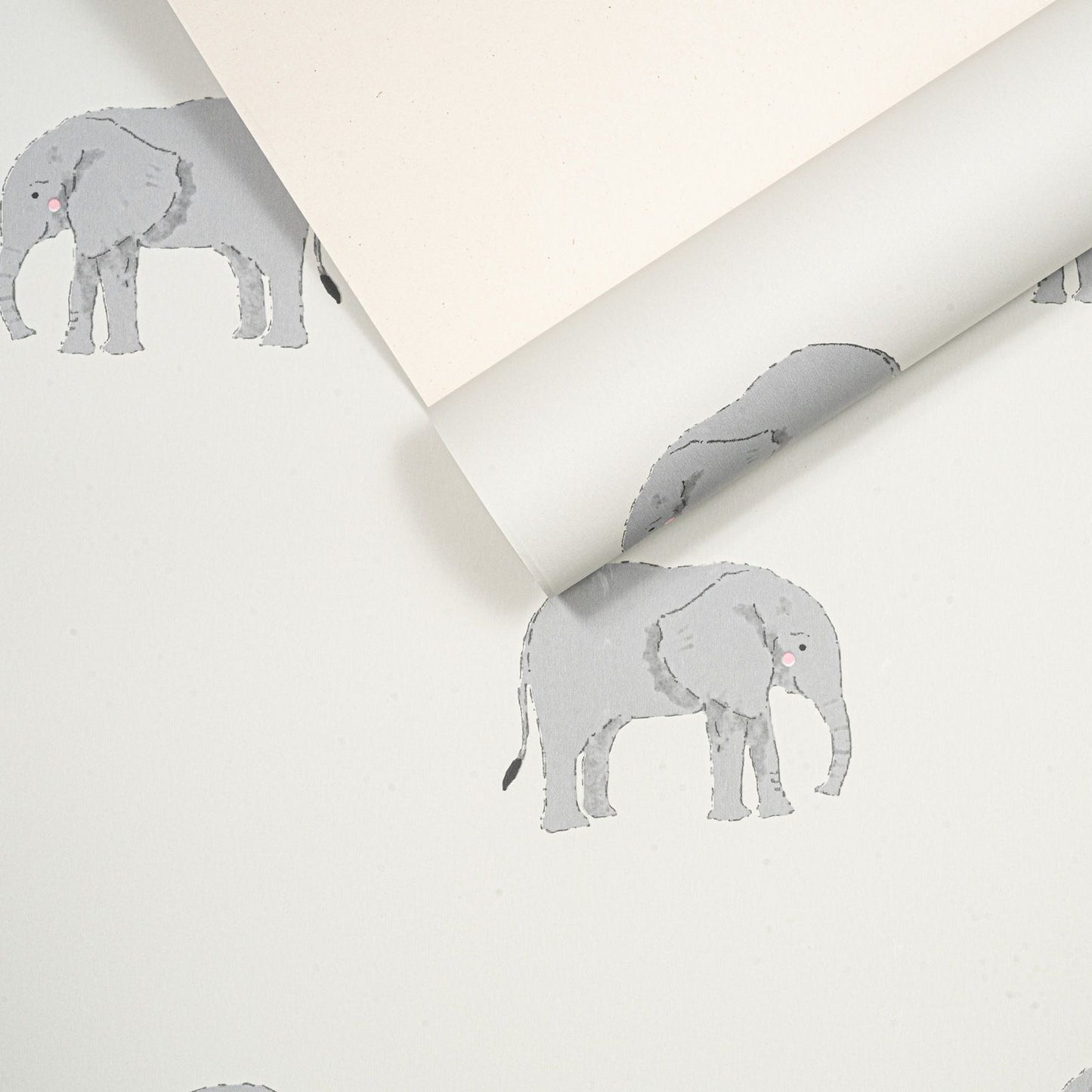 Kids Elephant Wallpaper Thick Heavy Weight Feature Wall
