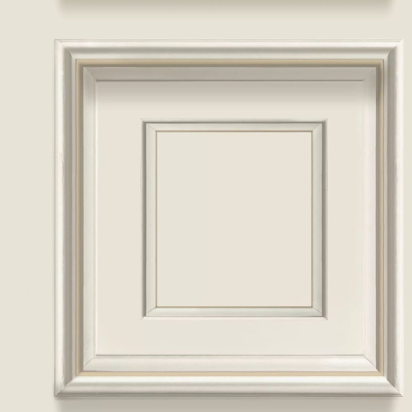 Cream 3D Panel Effect Wallpaper