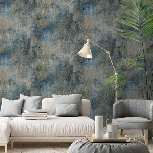 Castello Plaster Navy Wallpaper