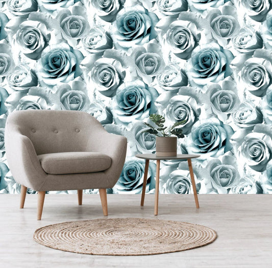 Madison Floral Flower Rose Bloom Blue