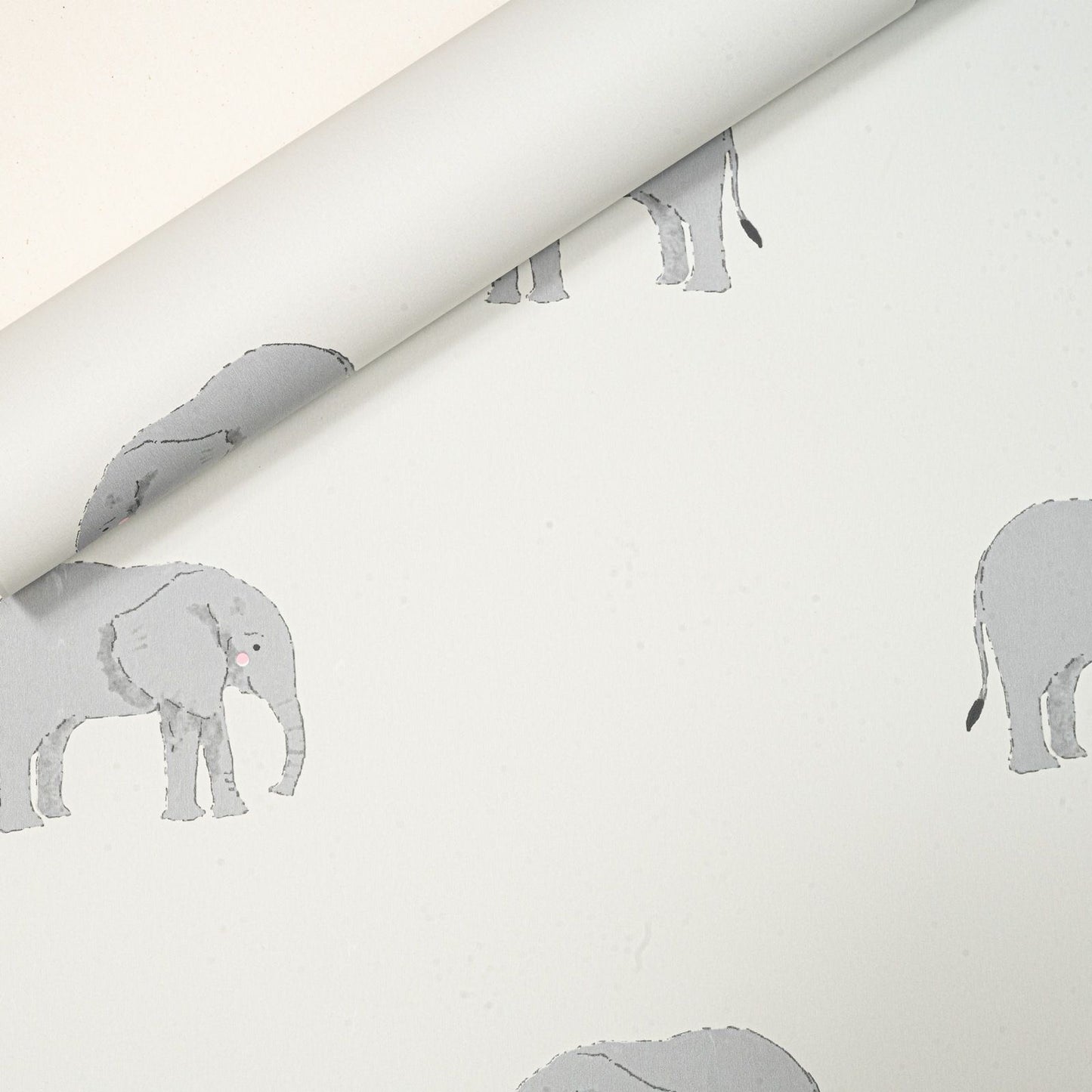 Kids Elephant Wallpaper Thick Heavy Weight Feature Wall