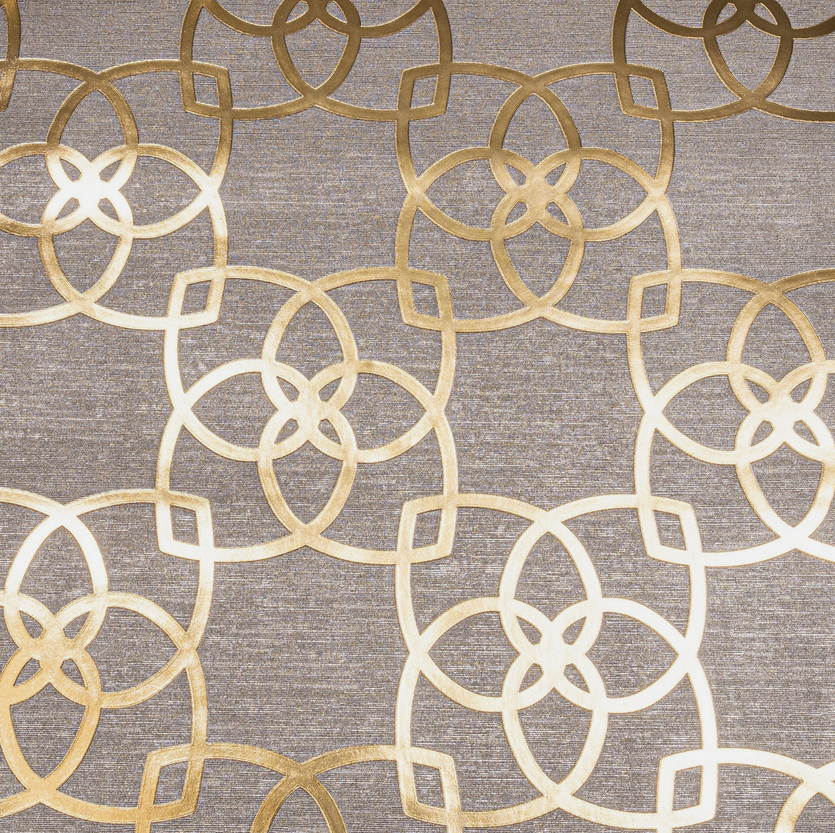 Muriva Precious Silks Marrakesh Wallpaper - Warm Grey Gold