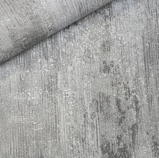 Vincenzo Grey Textured Wallpaper